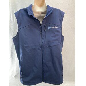 Mammut Vest XL Softshell Navy Blue Full Zip Performance DWR Active Outdoor